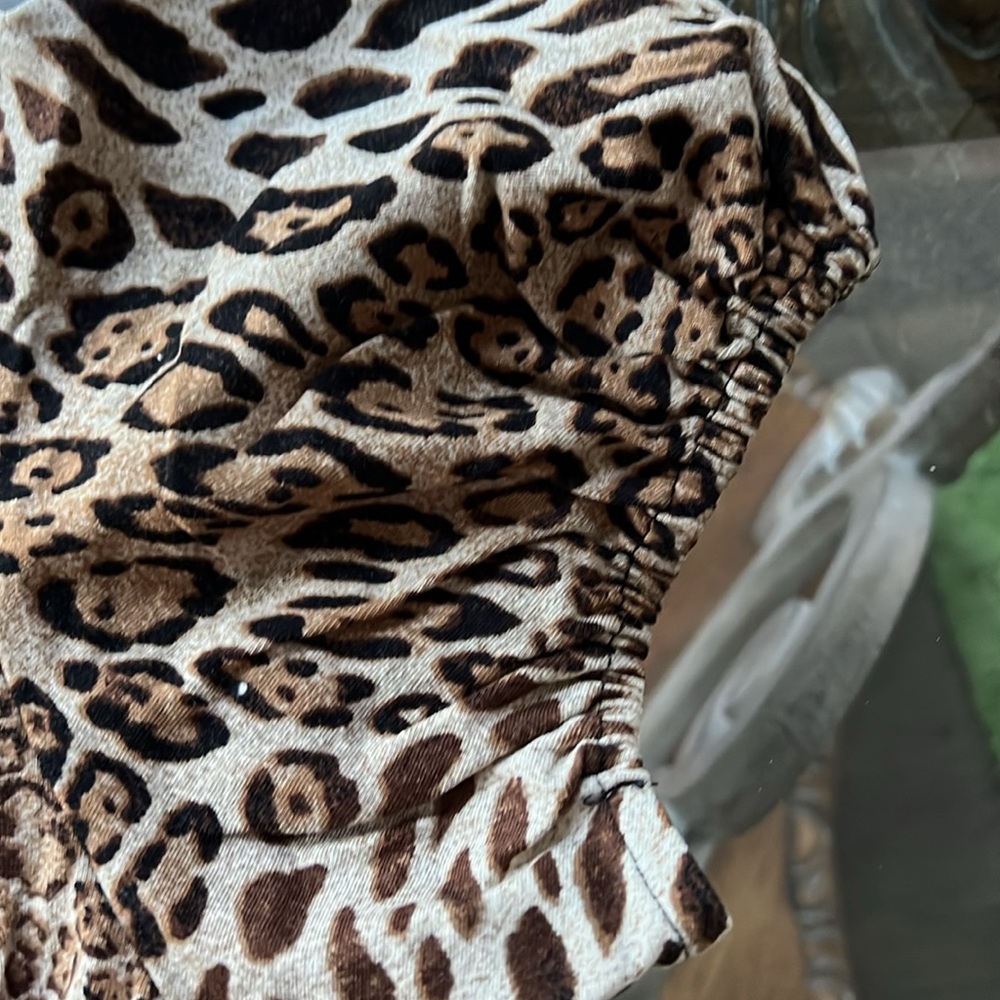 Cache Leopard dress L - Picture 6 of 10